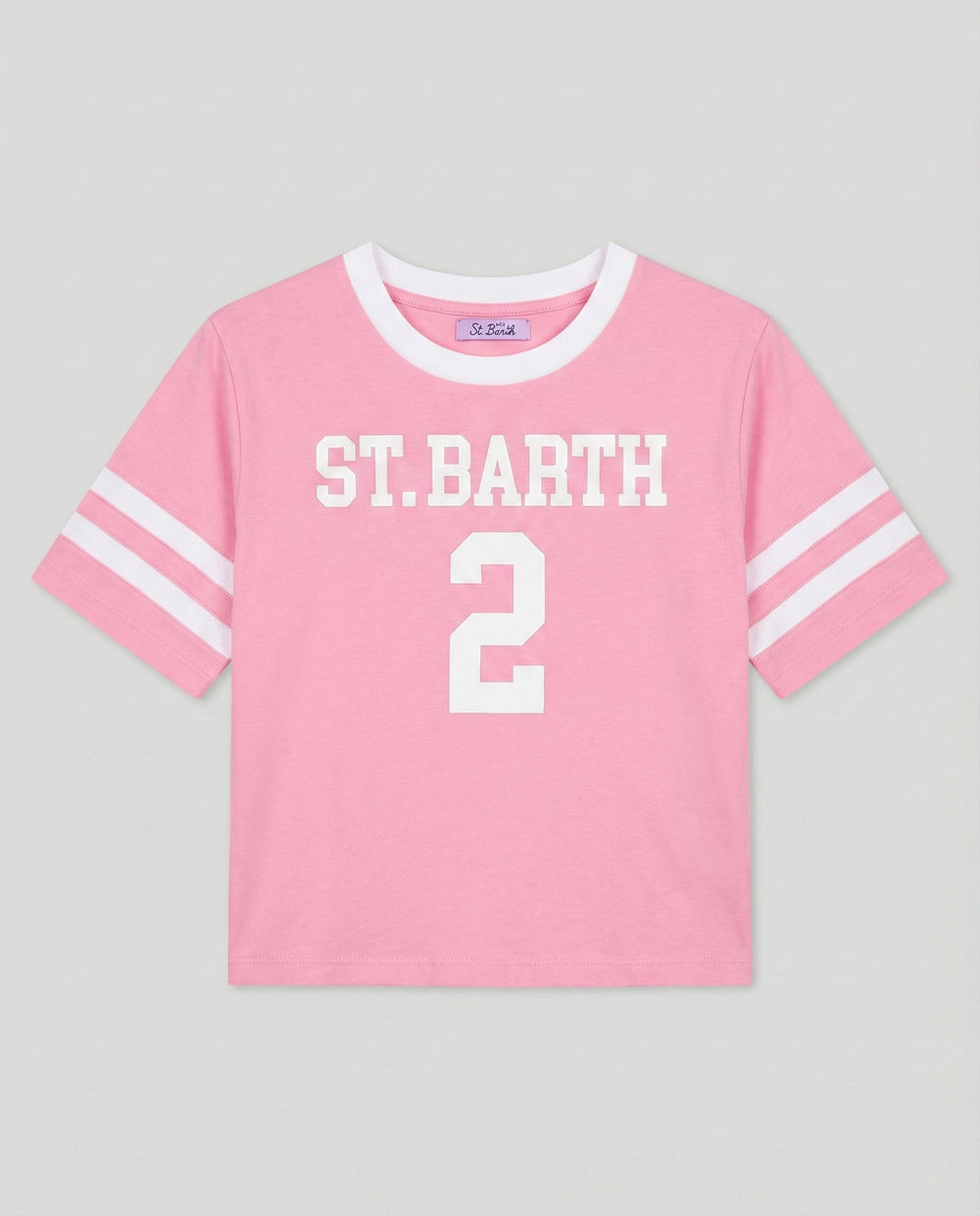 T Shirt Crop Donna Rosa ST. BARTH 2 | MC2 Saint Barth Mc2 Saint Barth