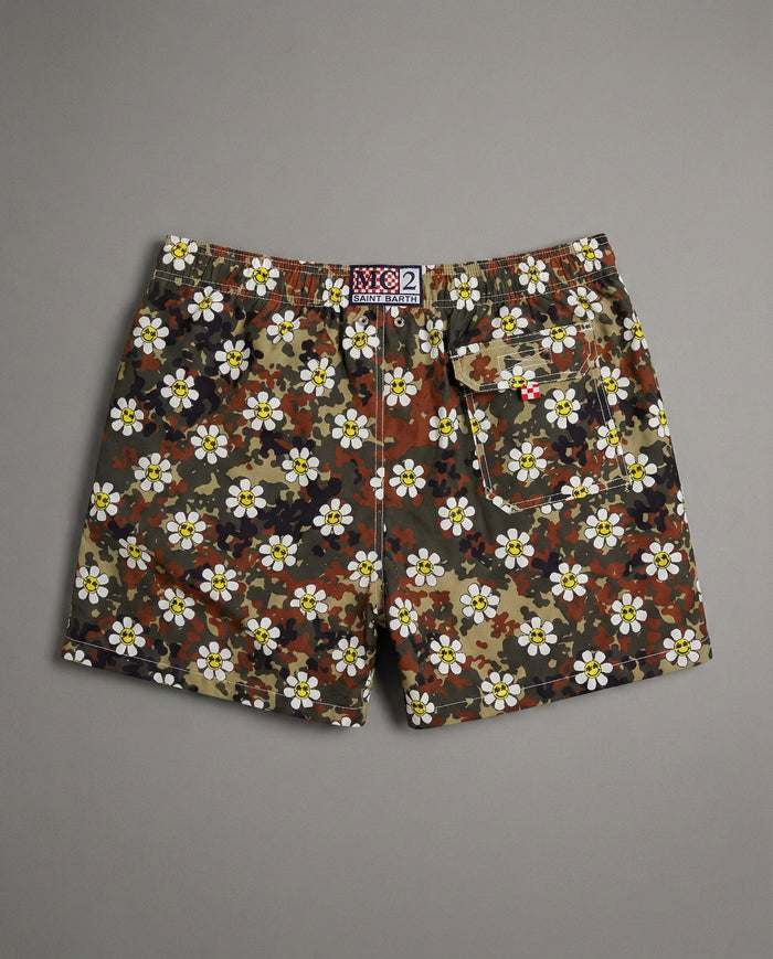 Costume Mimetico Uomo Mc2 Saint Barth | Stampa Fiori Mc2 Saint Barth