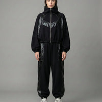 Felpa Donna Zippata Collo Alto In Tela | Gaelle Paris Gaelle Paris