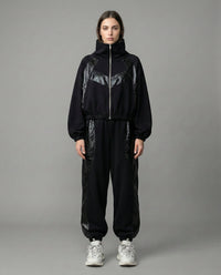 Felpa Donna Zippata Collo Alto In Tela | Gaelle Paris Gaelle Paris