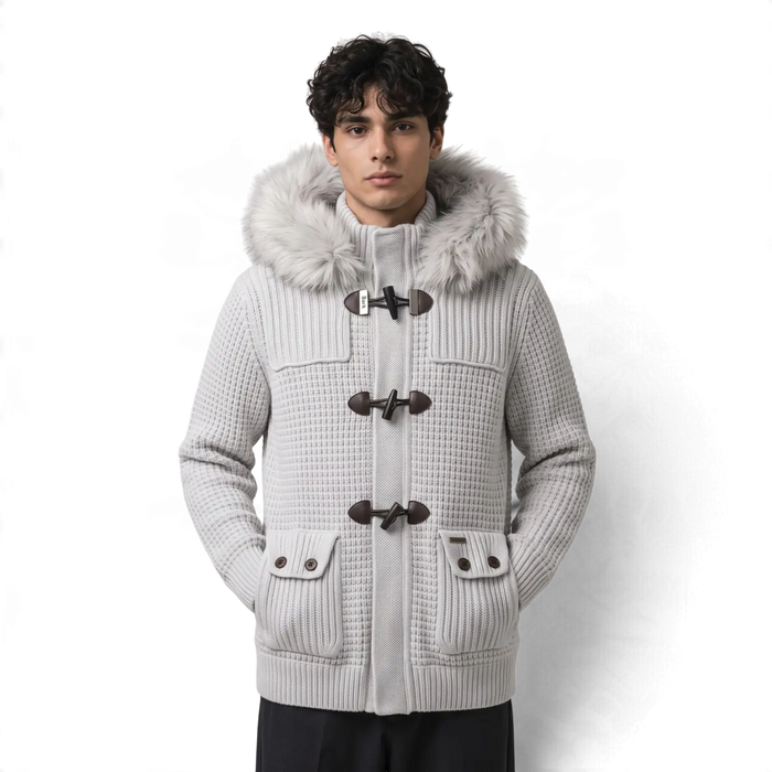 Giacchetto Bark Grigio con Pelliccia | Uomo Donna