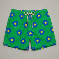 Costume Uomo Lighting 70 Verde MC2 Saint Barth | Stampa Fiori Mc2 Saint Barth