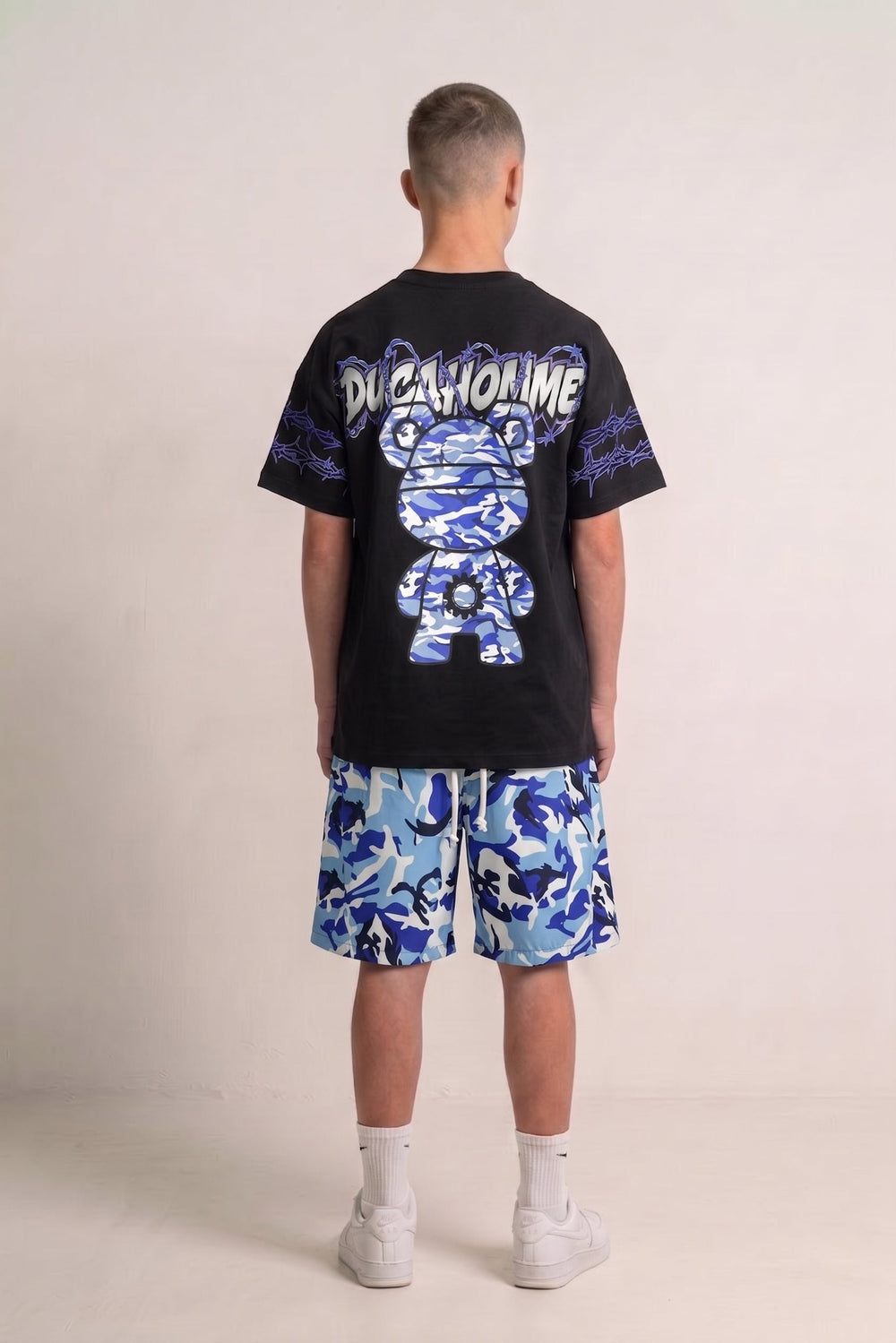 T Shirt Duca Homme Bambino Stampa Teddy Duca Homme
