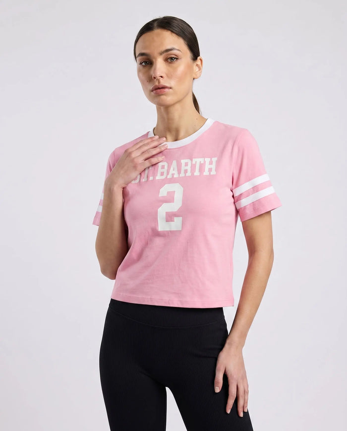 t shirt mc2 saint barth donna rosa prezzo outlet