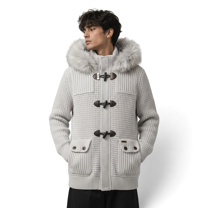 Giacchetto Bark Grigio con Pelliccia | Uomo Donna