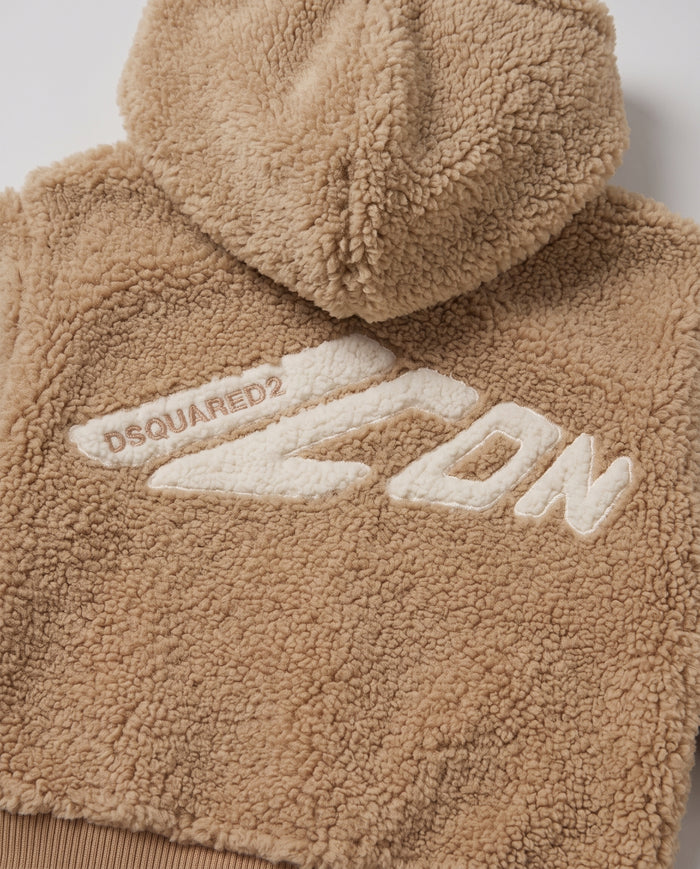 Dsquared2 Junior Giacca Teddy ICON Beige