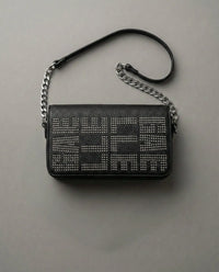 Borsa Nera Logo Borchie Gaelle Paris Donna Gaelle Paris