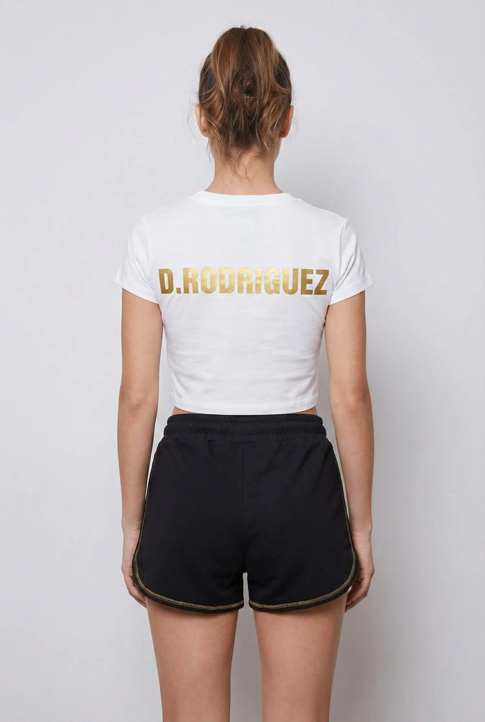 Completo Donna Diego Rodriguez | Pantaloncini Corti | Logo Oro Diego Rodriguez