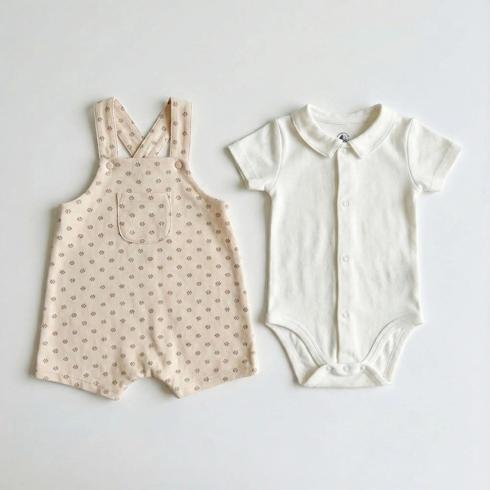 COMPLETO SALOPETTE IN FELPA LEGGERA BEBÈ PETIT BATEAU Petit Bateau