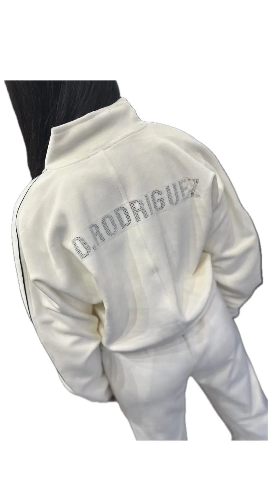 Tuta Diego Rodriguez Donna | Ciniglia | Logo Diamanti | Bianco Diego Rodriguez