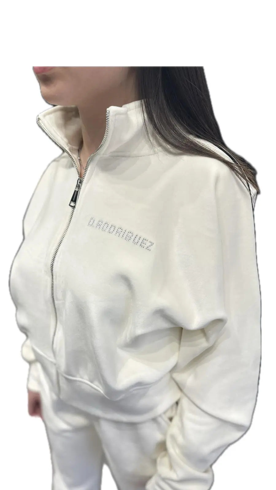 Tuta Diego Rodriguez Donna | Ciniglia | Logo Diamanti | Bianco Diego Rodriguez