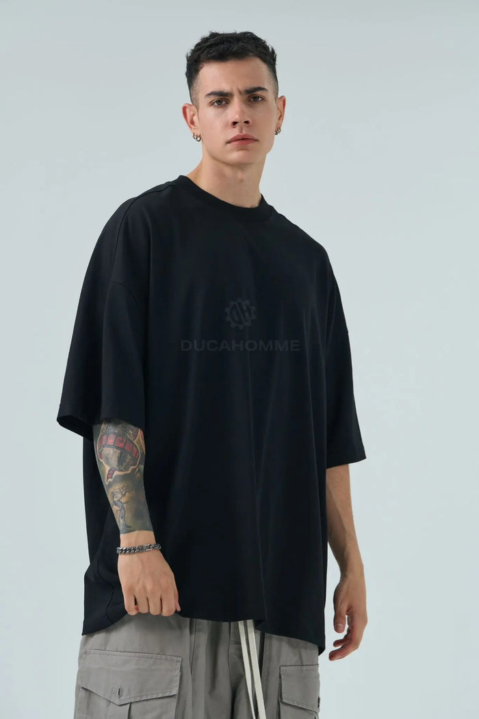 T Shirt Duca Homme Uomo | Maxi Oversize | Nero Duca Homme