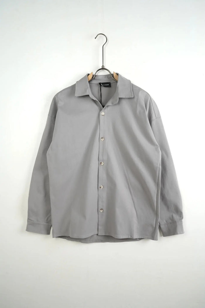 Camicia Duca Homme Uomo | Oversize | Cotone Liscio | Grigio Perla Duca Homme