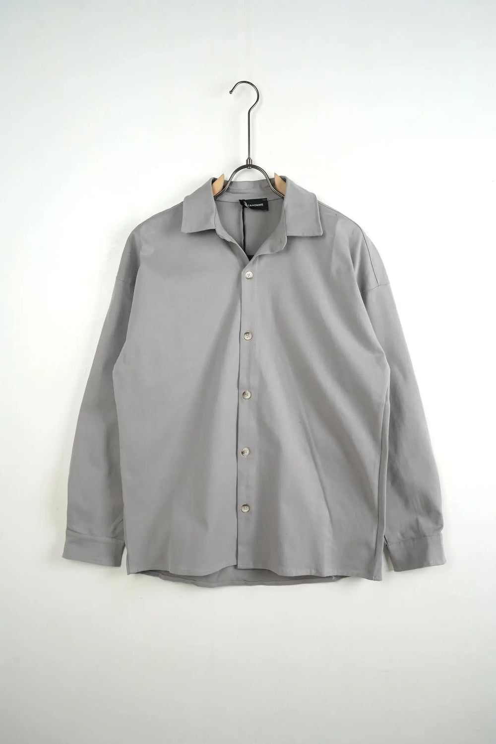 Camicia Duca Homme Uomo | Oversize | Cotone Liscio | Grigio Perla Duca Homme