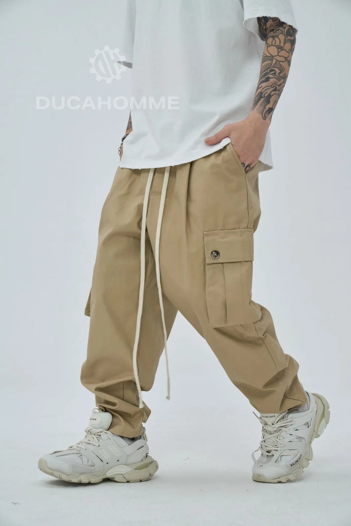 Pantaloni Cargo Duca Homme Uomo | Oversize | Beige Duca Homme