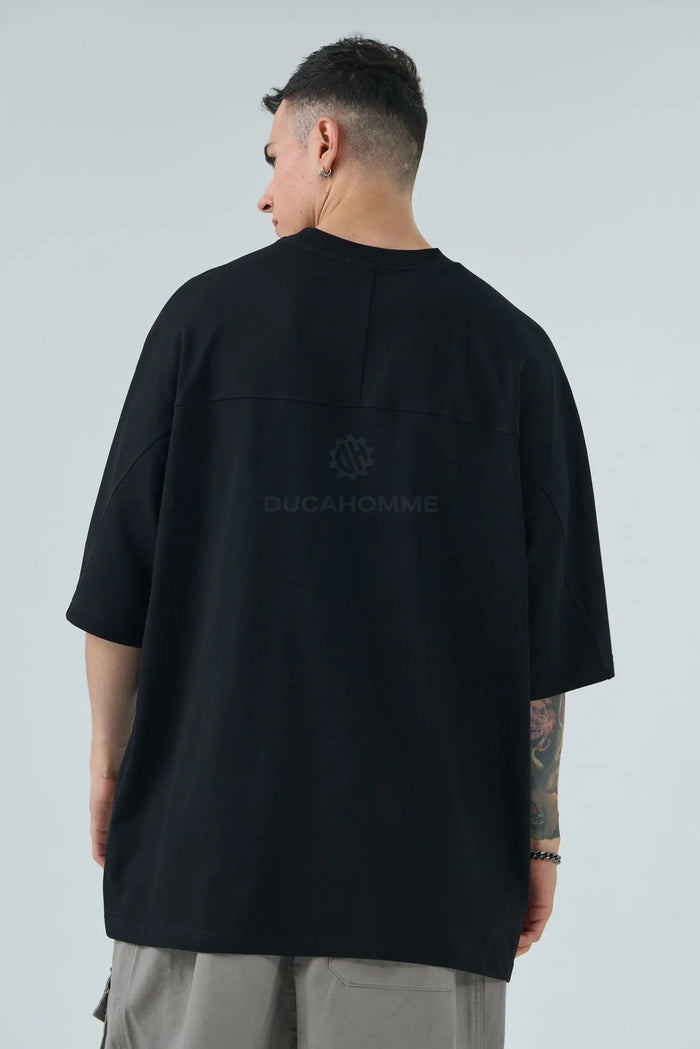 T Shirt Duca Homme Uomo | Maxi Oversize | Nero Duca Homme