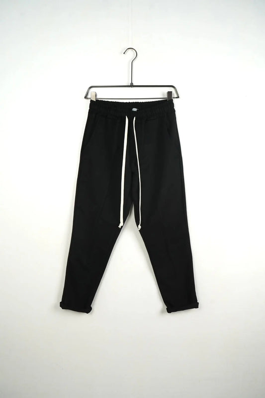 Pantalaccio Duca Homme Uomo | Elegante | Elastico in Vita | Nero Duca Homme