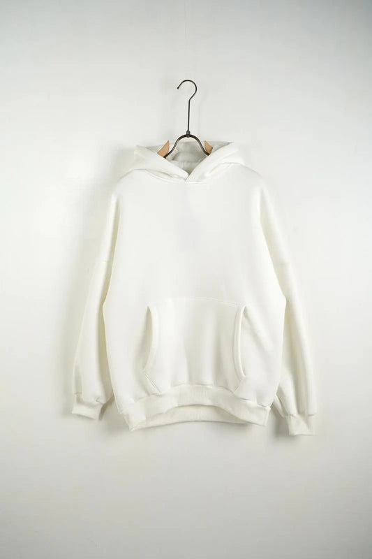 Felpa Duca Homme Uomo | Oversize con Cappuccio | Bianco Duca Homme