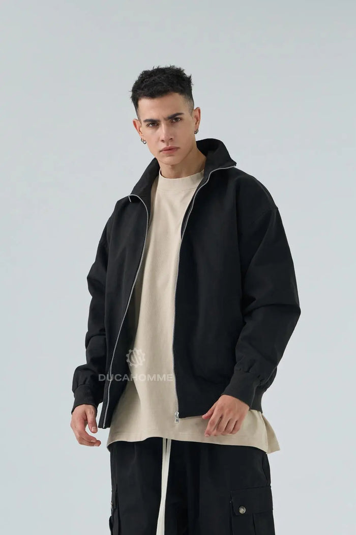 Pantaloni Duca Homme Uomo | Modello Cargo Oversize | Nero Duca Homme