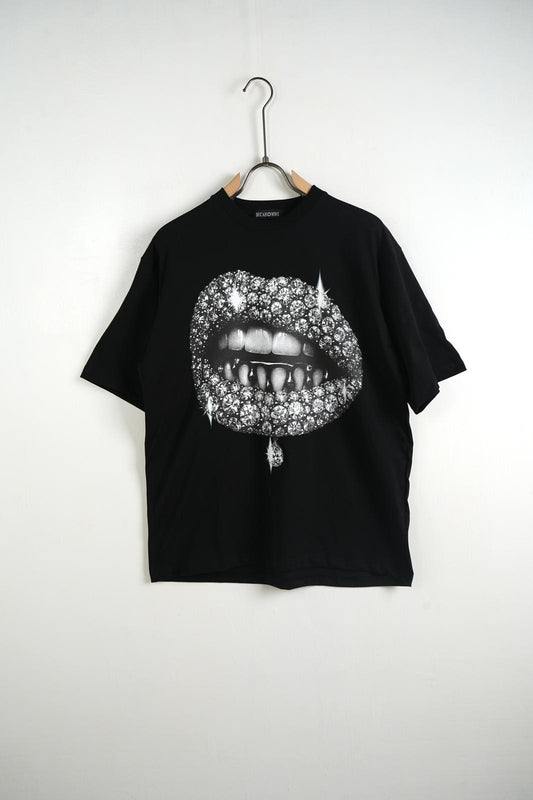 T Shirt Duca Homme Uomo | Stampa Frontale Lips | Girocollo | Beige Duca Homme