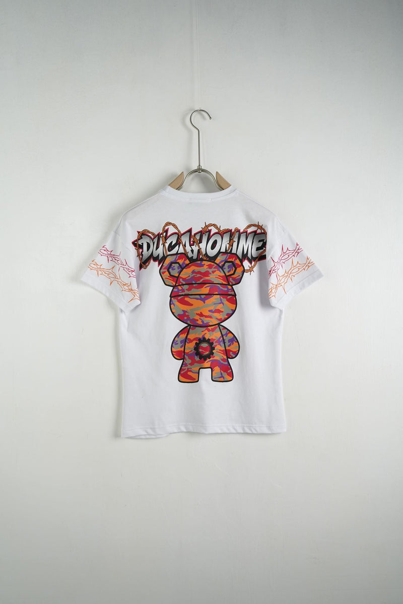 T Shirt Duca Homme Bambino Stampa Teddy Duca Homme