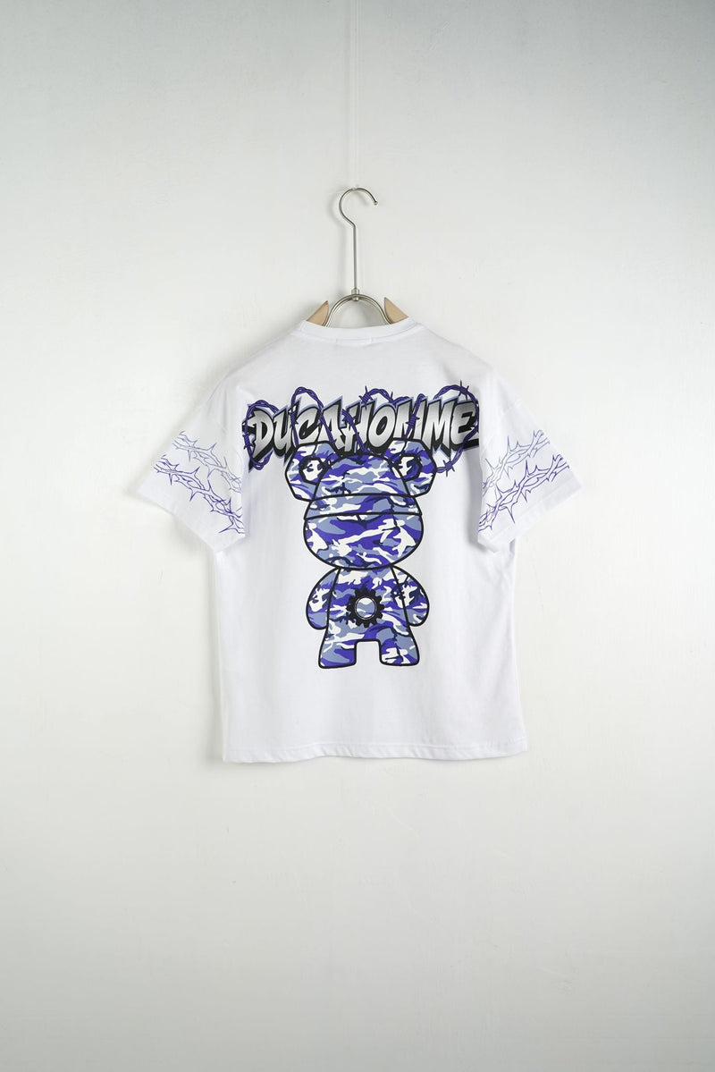 T Shirt Duca Homme Bambino Stampa Teddy Duca Homme