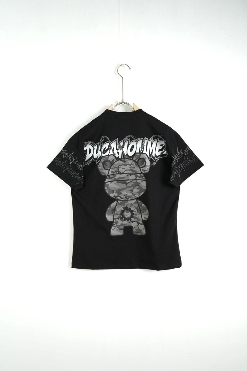 T Shirt Duca Homme Bambino Stampa Teddy Duca Homme