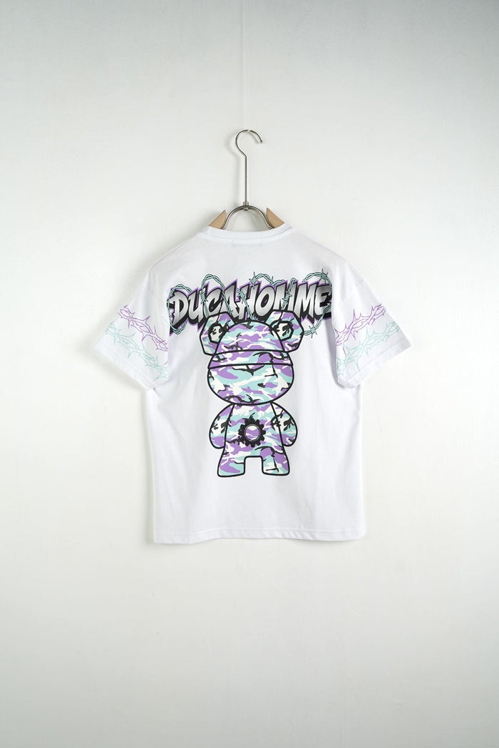 T Shirt Duca Homme Bambino Stampa Teddy Duca Homme