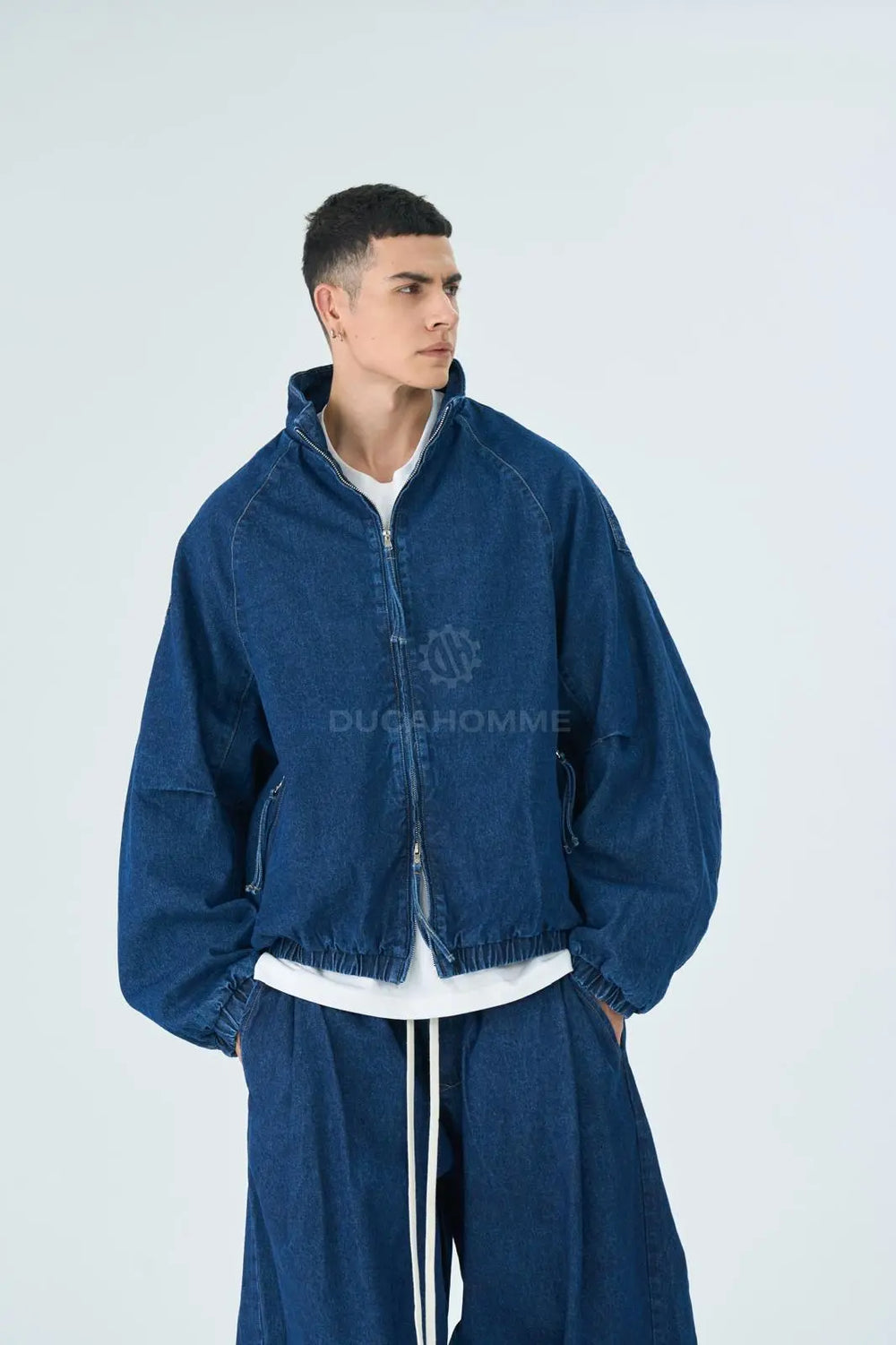 Bomber Duca Homme Denim Blu