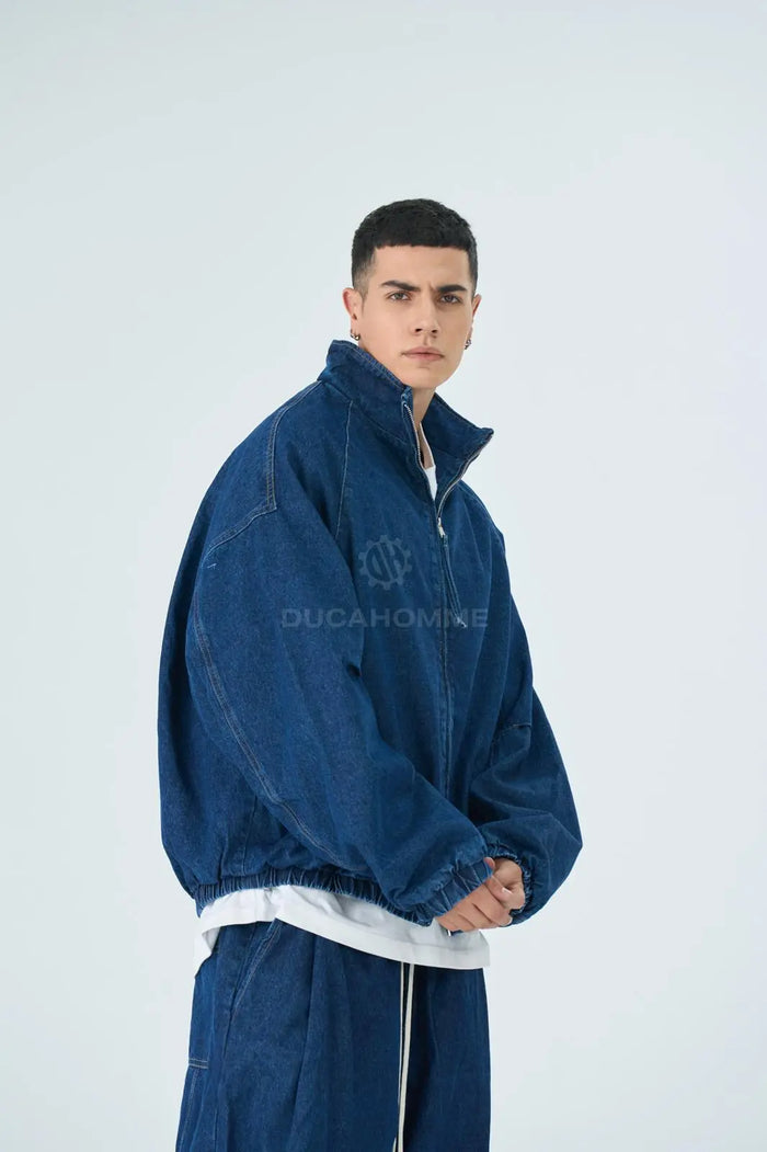 Bomber Duca Homme Denim Blu