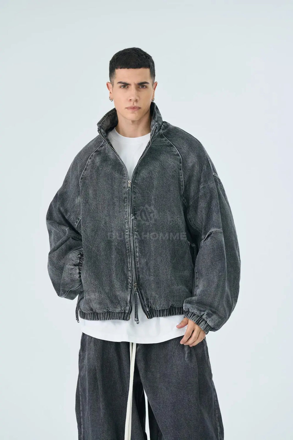 Bomber Duca Homme Denim Grigio