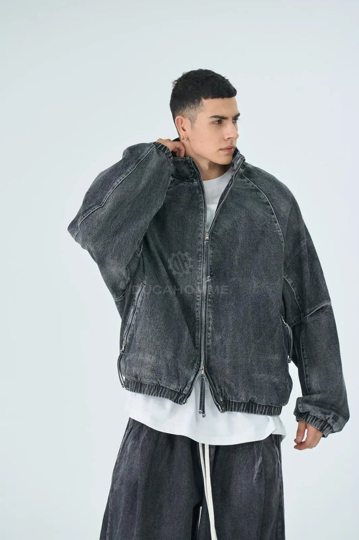 Bomber Duca Homme Denim Grigio