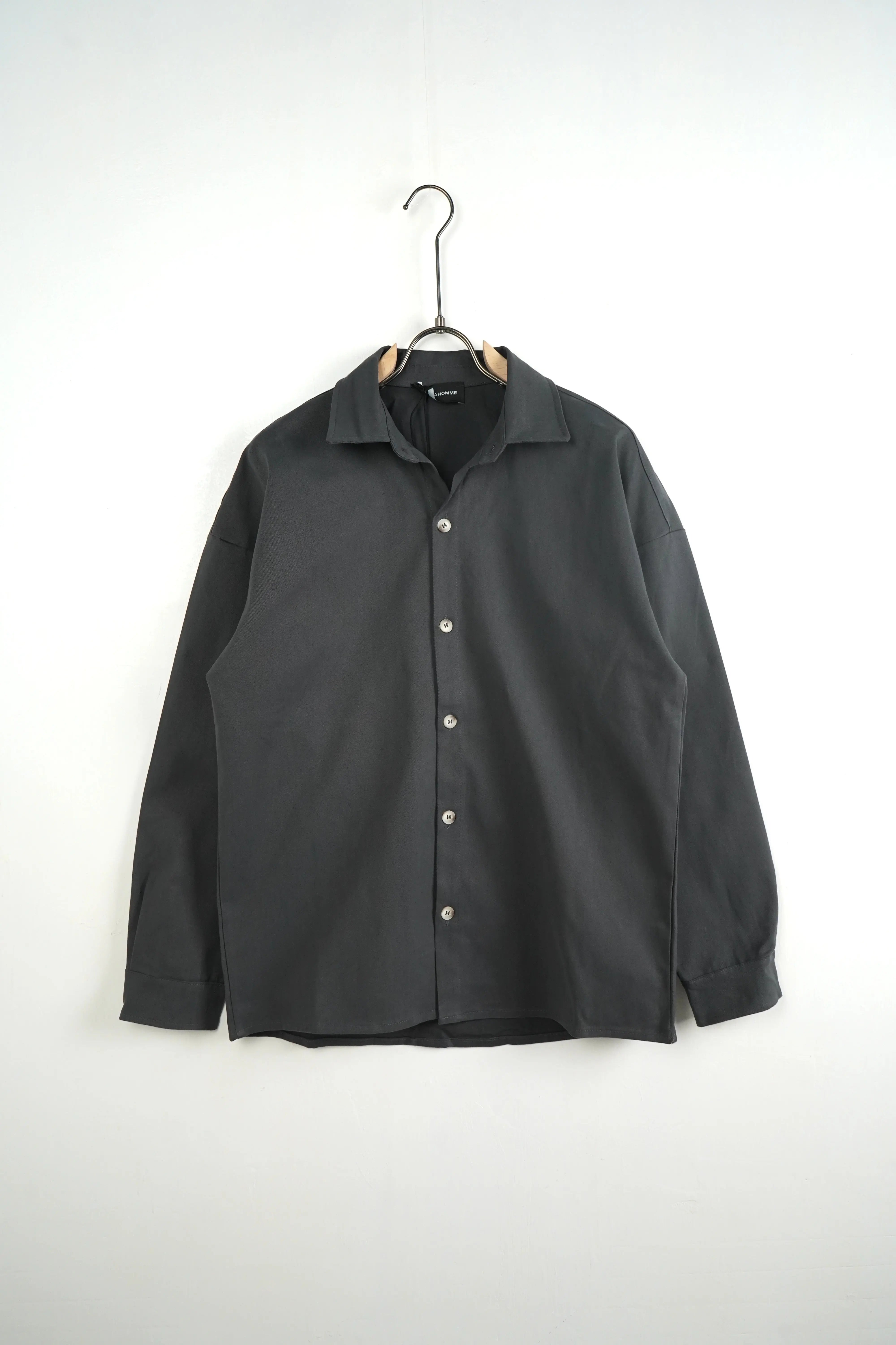 Camicia Duca Homme Uomo | Oversize | Cotone Liscio | Piombo Duca Homme
