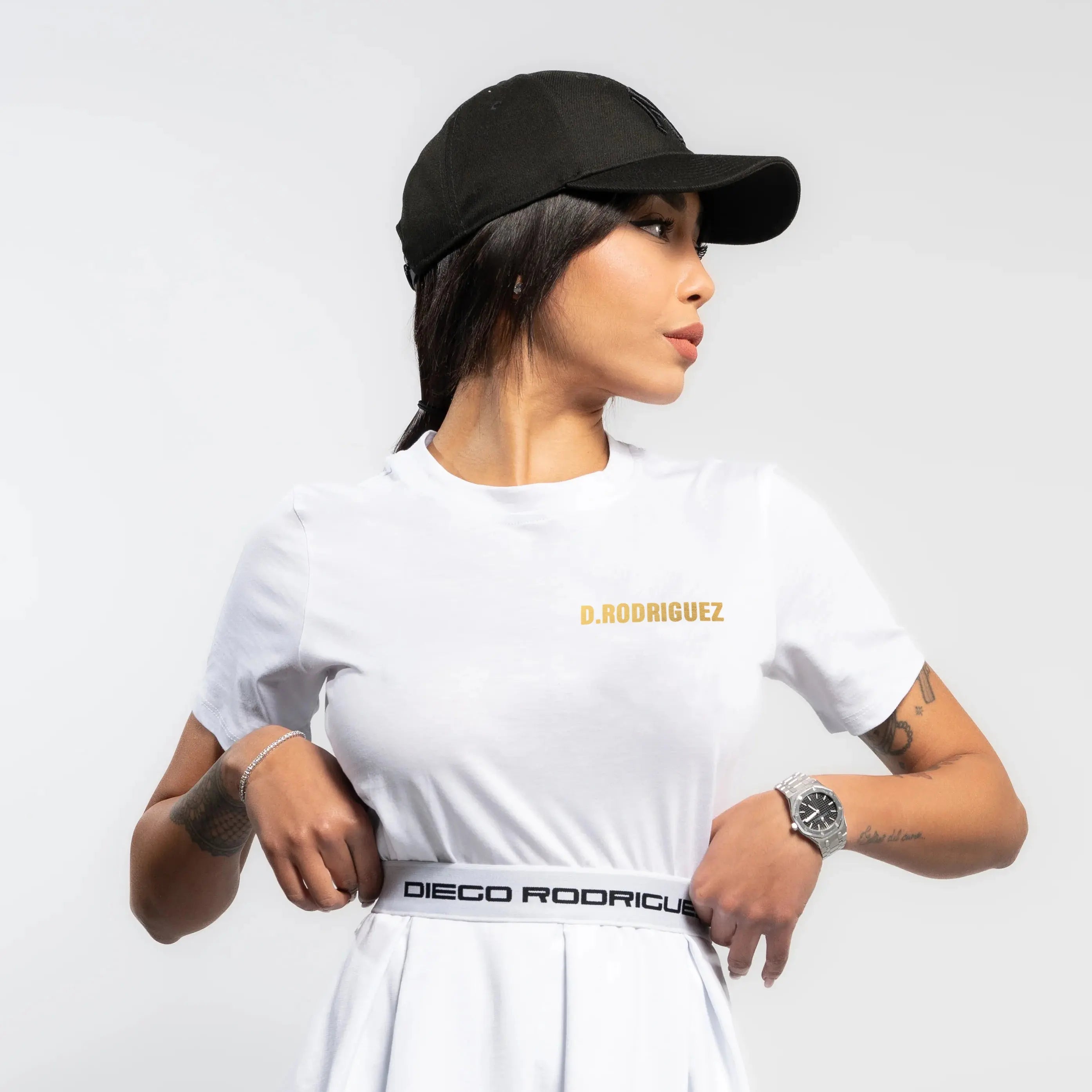 T Shirt Donna Diego Rodriguez | Logo Oro | Bianca Diego Rodriguez