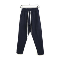 Pantalone Slim Fit Duca Homme blu per uomo, pantalone aderente, 78% poliestere, 18% viscosa elasticizzato