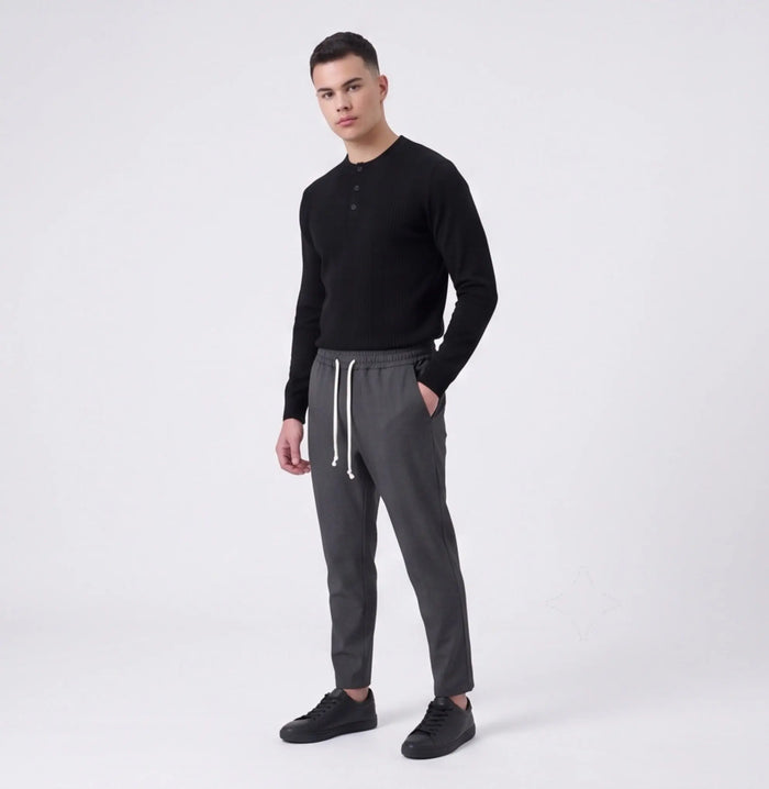 Duca Homme Pantalone Slim Fit blu uomo - pantalone aderente slim fit Made in Italy | Hype Outlet