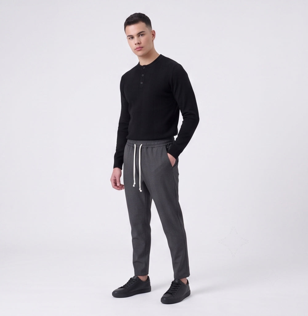 Duca Homme Pantalone Slim Fit blu uomo - pantalone aderente slim fit Made in Italy | Hype Outlet