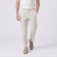 Duca Homme Pantalone Slim Fit Strutturato beige chiaro uomo - pantalone aderente slim fit Made in Italy | Hype Outlet