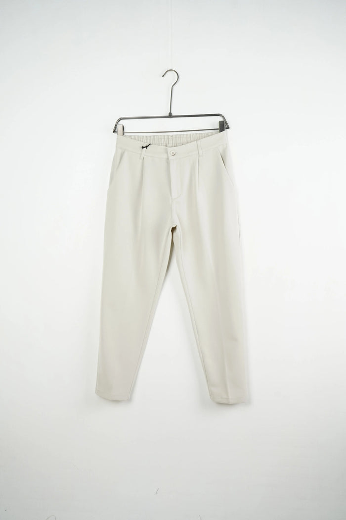 Duca Homme abbigliamento uomo: pantalone slim fit strutturato beige chiaro, taglie e vestibilità - foto 4