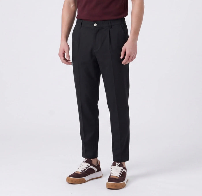 Duca Homme Pantalone Slim Fit Strutturato nero uomo - pantalone aderente slim fit Made in Italy | Hype Outlet