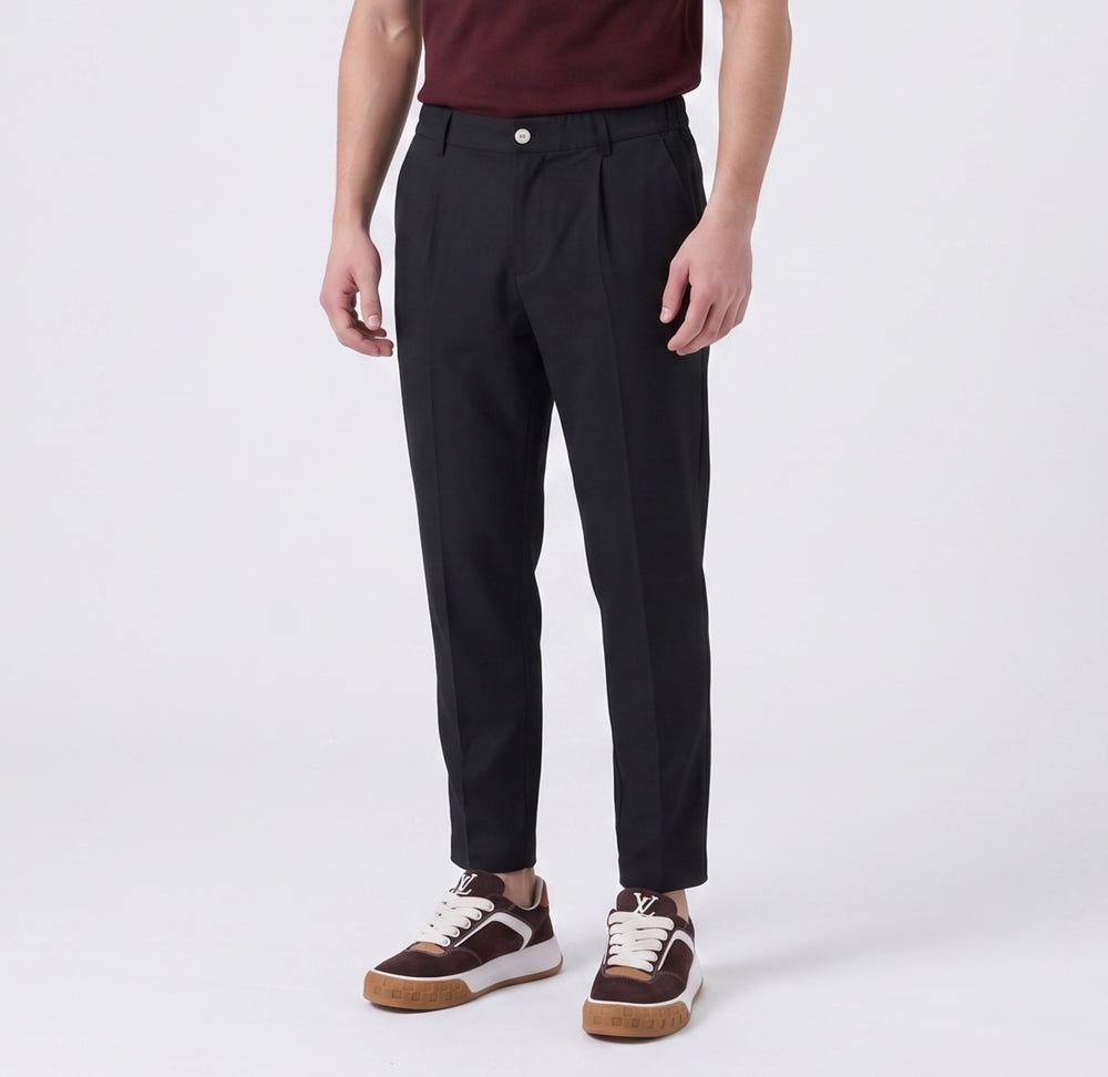 Duca Homme Pantalone Slim Fit Strutturato nero uomo - pantalone aderente slim fit Made in Italy | Hype Outlet