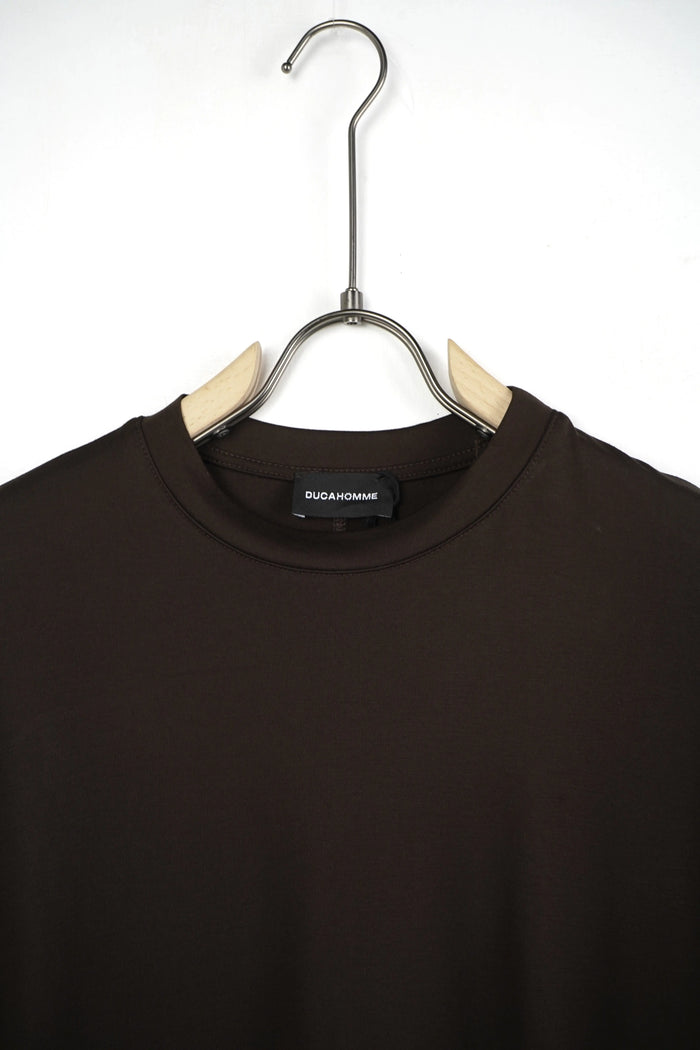 T-shirt Duca Homme marrone per uomo, maglietta, 64% viscosa, 31% nylon elasticizzato