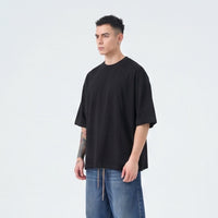 T-shirt Duca Homme nero per uomo, maglietta, 64% viscosa, 31% nylon elasticizzato