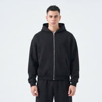 Duca Homme Felpa con Cappuccio e Zip nero uomo - hoodie con zip Made in Italy | Hype Outlet