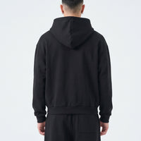 Duca Homme uomo hoodie con zip nero streetwear Made in Italy - foto 3