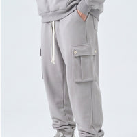 Duca Homme Pantalone Cargo Oversize Grigio campus | Uomo