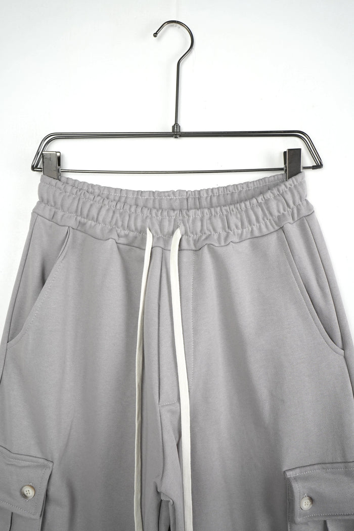Pantalone Cargo Oversize Duca Homme grigio campus per uomo, cargo largo, 100% cotone