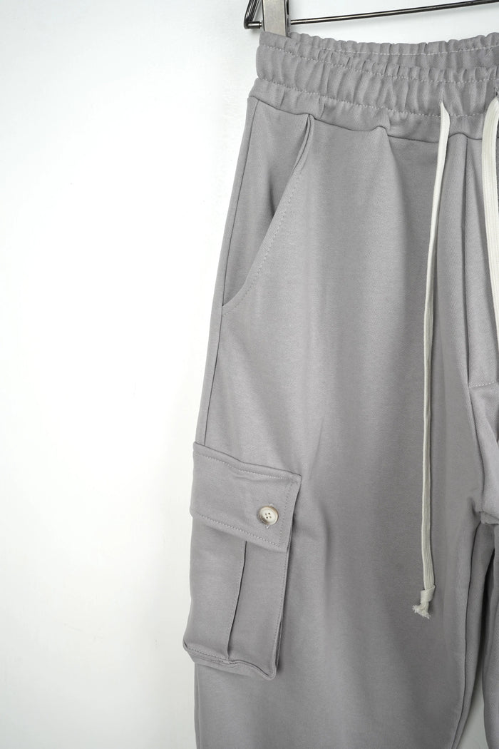 Duca Homme uomo cargo largo grigio campus oversize streetwear Made in Italy - foto 3