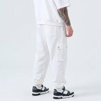 Duca Homme Pantalone Cargo Oversize Bianco | Uomo