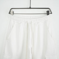 Pantalone Cargo Oversize Duca Homme bianco per uomo, cargo largo, 100% cotone